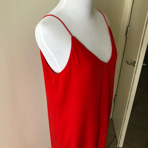 T by Alexander Wang Silk Crepe Midi Slip Dress - Picture 5 of 7